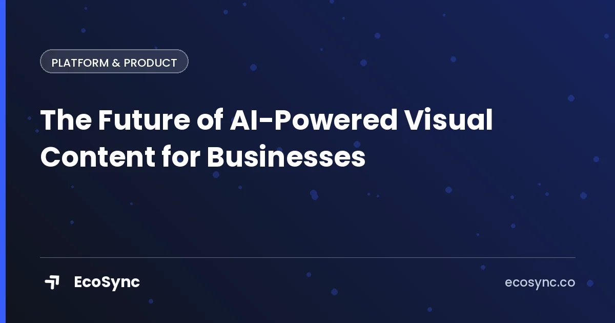 EcoSync article card: Building a Product - the future of ai powered visual content for businesses