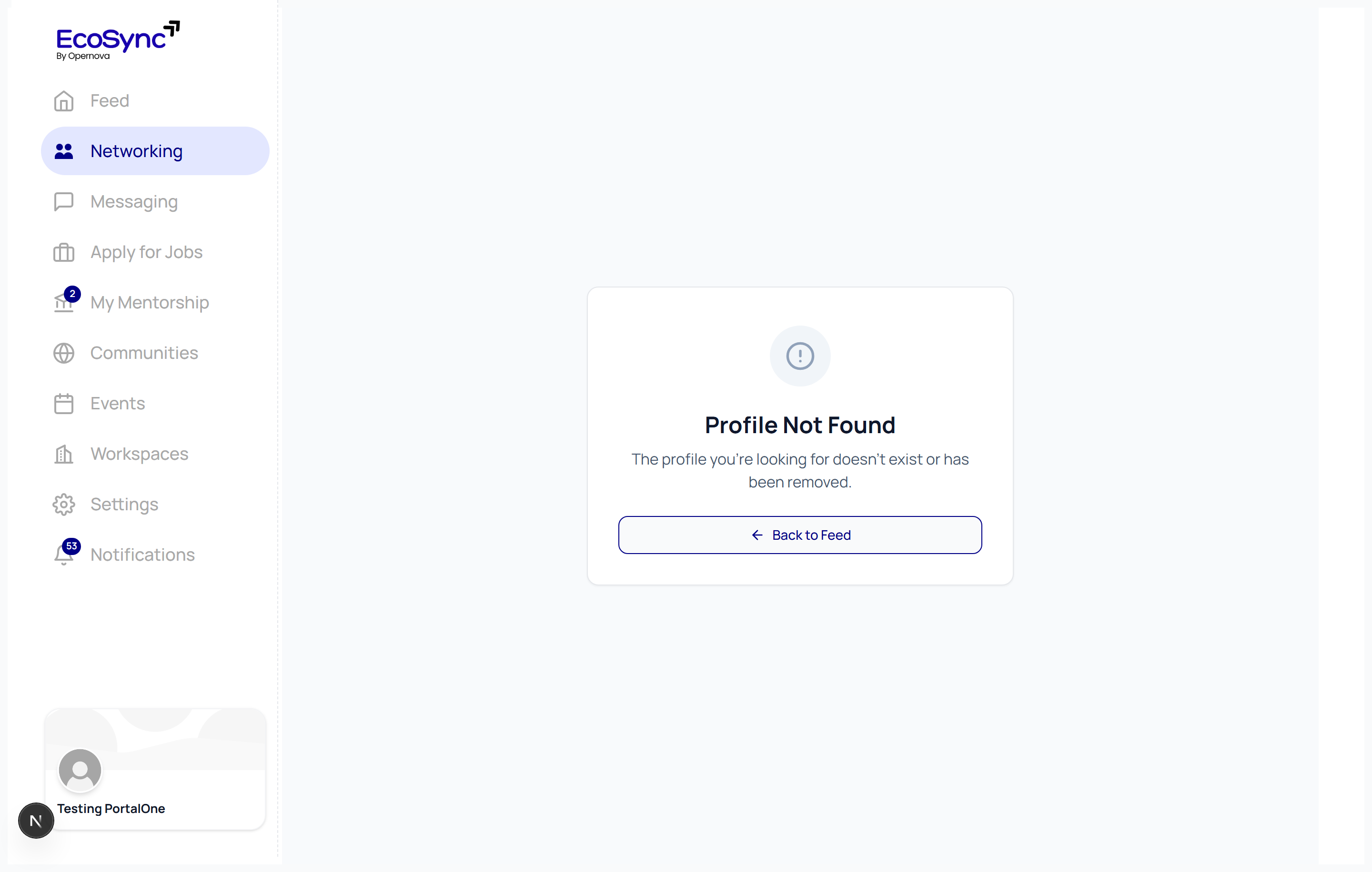 A mentor's public profile page as a mentee sees it